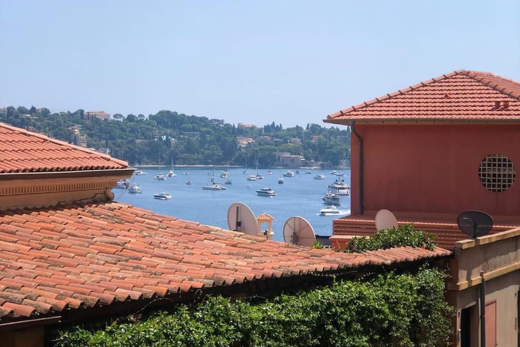 Villefranche Sur Mer, Bel Appartement, Vue Mer Bagian luar foto